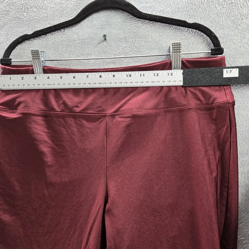 Torrid Women Activewear Pants 2 Red Nylon Spandex Legging Yoga Scrunch‎